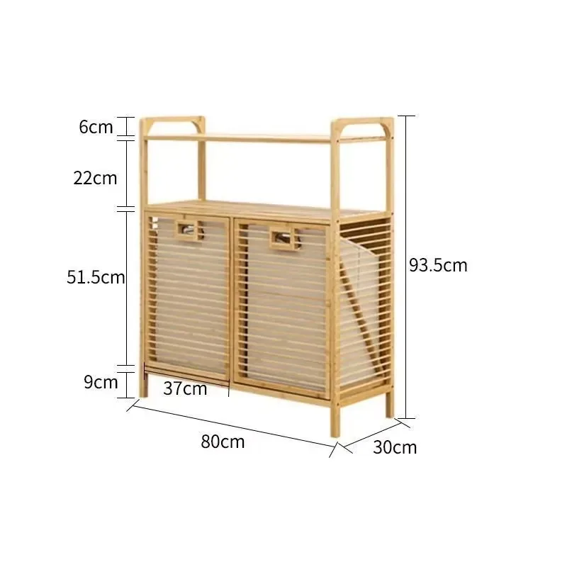 Simple Bamboo Bedroom Wardrobe with Drawers Living Room Storage Cabinet Organizer Closet for Clothes Shoes Home Furniture