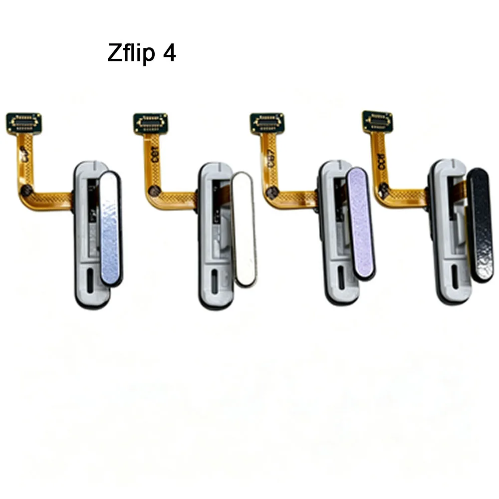 Combined Fingerprint Power Button Flex Ribbon Cable For Samsung Z Flip 3 4 5  F711 F721 F731 Power On Off Button Flex Cable