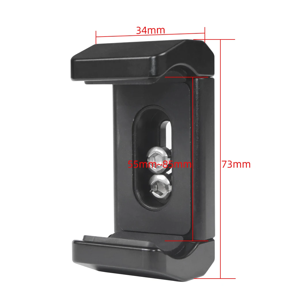 Universal Power Bank Klemme Handy Clip SSD Halter Kaltschuh Halterung für iPhone 16 15 Einstellbare Breite Bereich 55mm-85mm Gerät – Detail 7