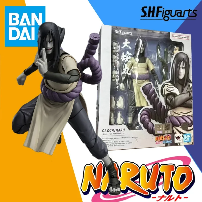 

In Stock Bandai Original S.H.Figuarts SHF Naruto OROCHIMARU Anime Action Figure Model Finished Toy Gift for Children kid