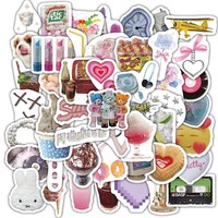 60Pcs Dopamine Theme Shaped Stickers - Colorful Happy Decals for DIY & Decor（ Anime Worlds Store）