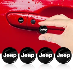 Lock Keyhole Stickers Decoration Protection Car Accessories for Jeep Wrangler Grand Cherokee Compass Renegade Liberty Patriot