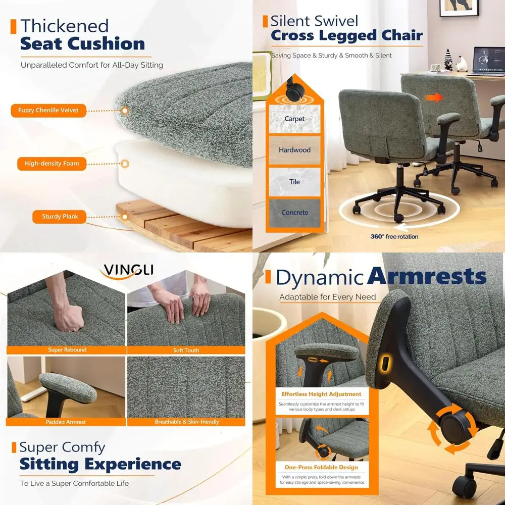 

Офисное кресло с регулируемыми подлокотниками и широким сиденьем, темно-зеленый велюр, для дома и туалетного столика