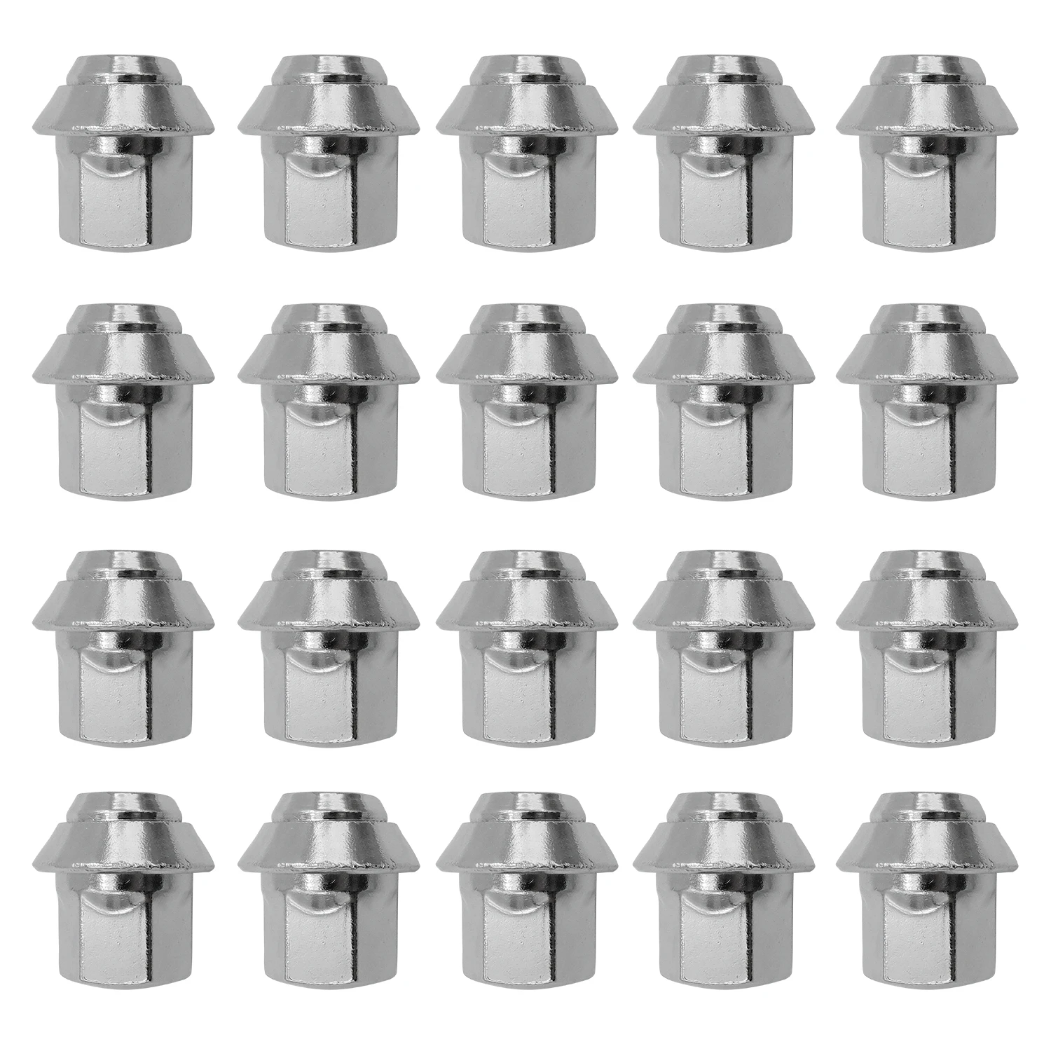 20Pieces M12 X 1.5 19MM Alloy Wheel Lug Nuts Chrome Hex Bolts Flexible For Ford Focus MK1 MK2 MK3 K14844 Car Accessories