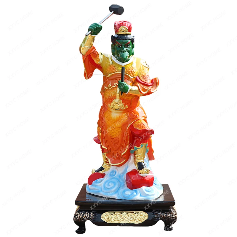 

Lei Zhenzi Statue of God Buddha Statue Wind, Rain, Thunder and Thunder Master Thunderchief Goddess of Lightning Wind and Rain