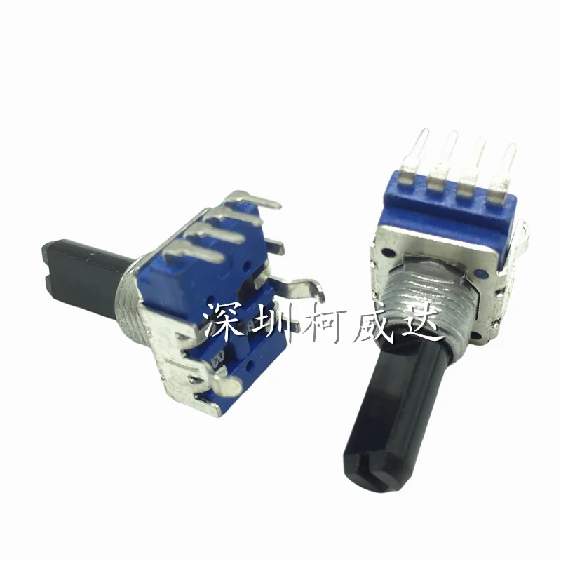 1pcs RK11 potentiometer, single 4-pin，The shaft is 18 mm long，Mixing console volume amplifier