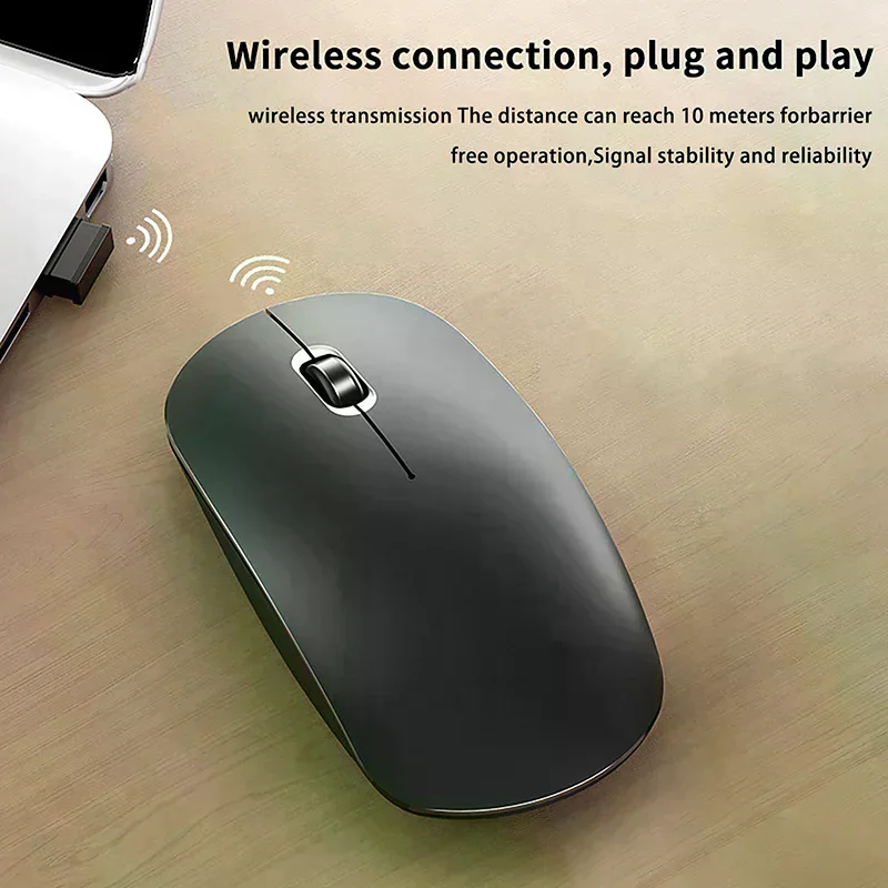 NEW 2.4G Wireless Mute Mouse USB Optical Ergonomics Laptop Mouse Office Business Computer E-sports Mice For Laptop