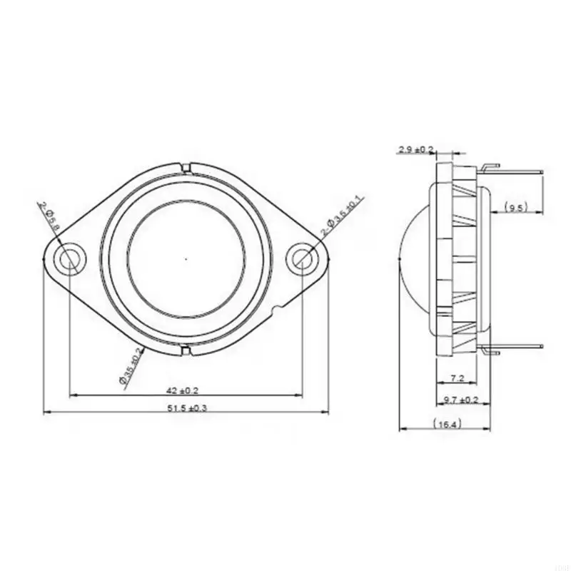 103f磁気クリアツイーター4オーム高感度シルクドームスピーカー