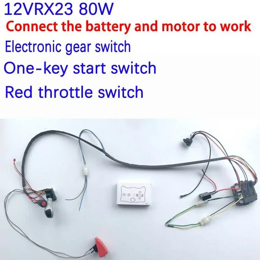 12V Electric Car DIY Wire And Switch Kit With 2.4G Wireless Remote Control For Children\'s Ride-On Cars High Power RC Controller