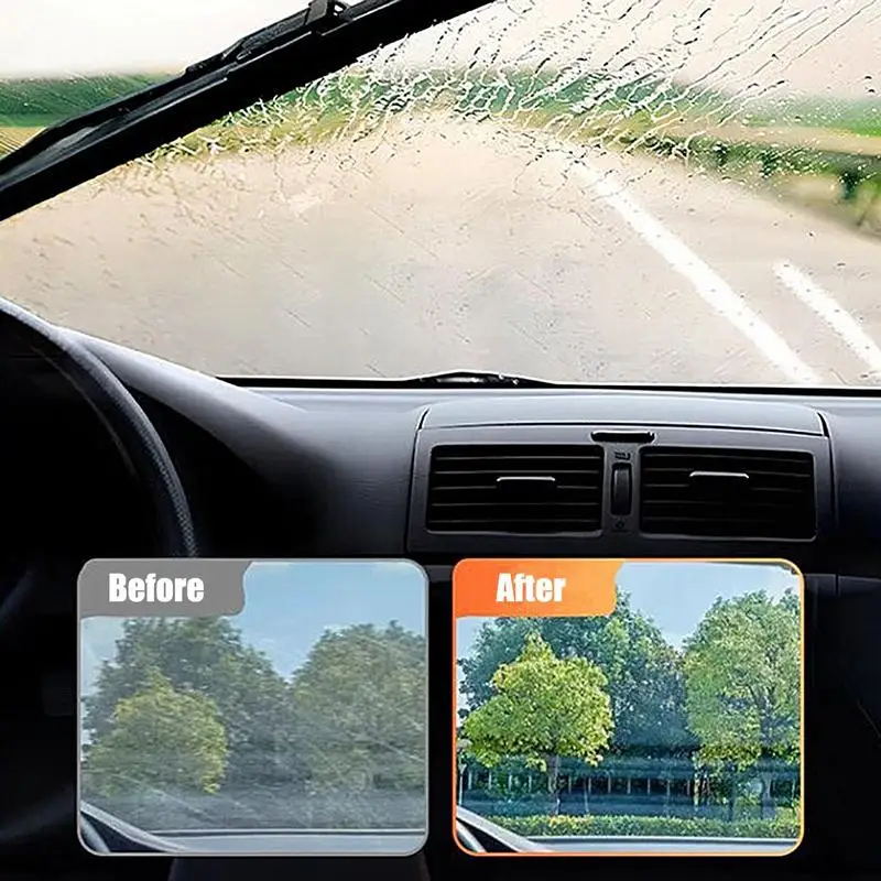 Car Glass Oil Film Remover Automotive Glass Sponge Cleaning Brush Front Inner Windshield Glass Oil Film Cleaner For Car Cleaning