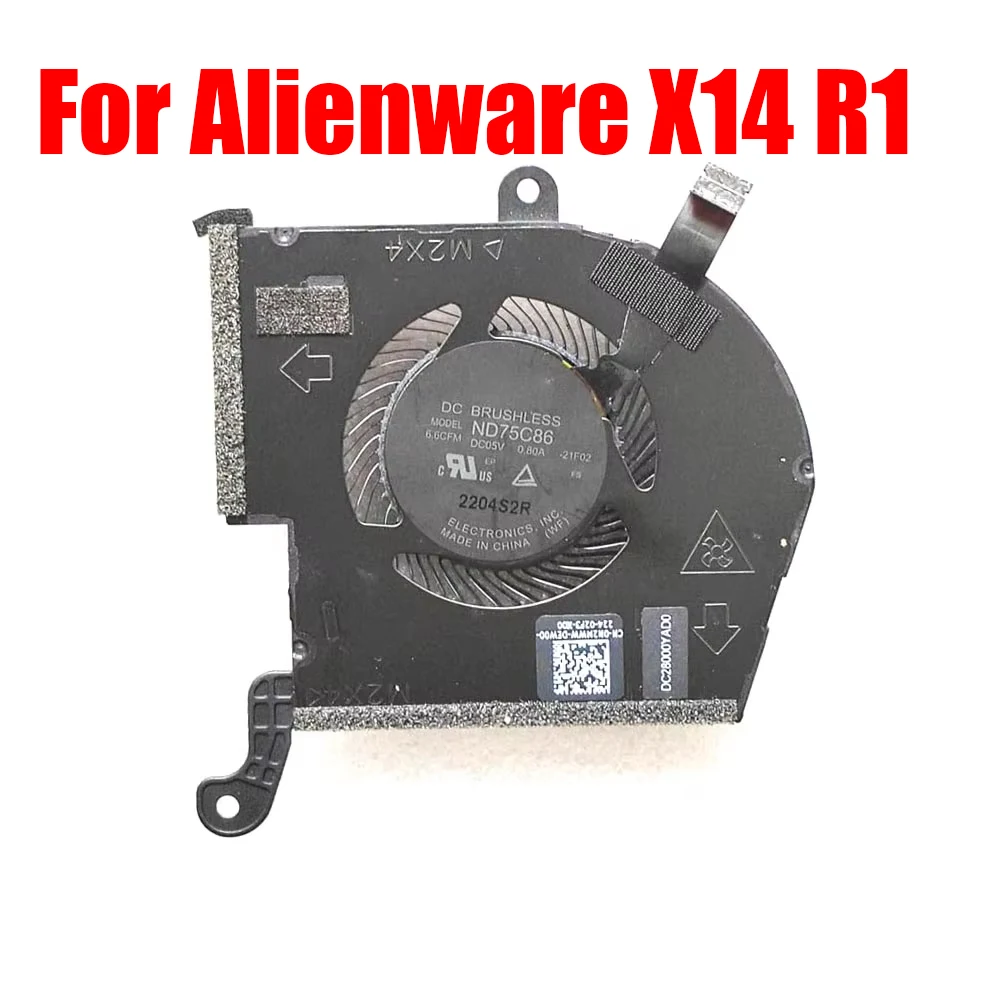 

Laptop Fan For For Alienware X14 R1 0N2MWW N2MWW ND75C86-21F02 DC5V Only One