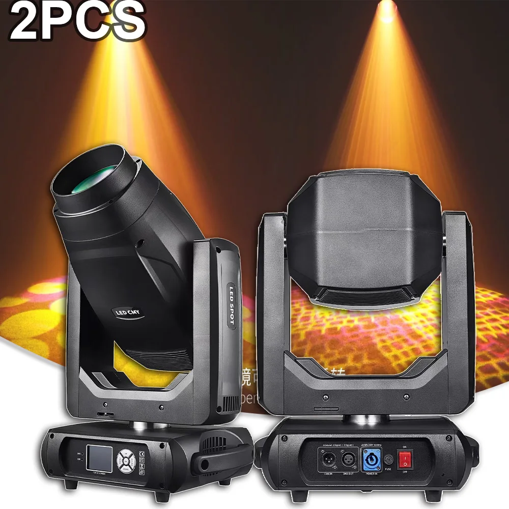 

2PCS LED 500W Beam Spot Moving Head CMY CTO Forst Wash Effect Stage Lighting For Party Dj Disco Gobo RDM Touch Screen Display