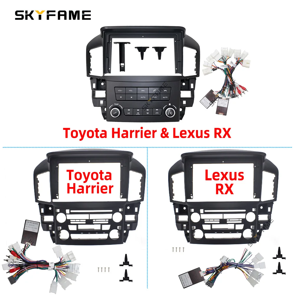 

SKYFAME Car Fascia Frame Adapter Canbus Box Android Audio Dash Fitting Panel Kit For Toyota Harrier Lexus RX300 XU10