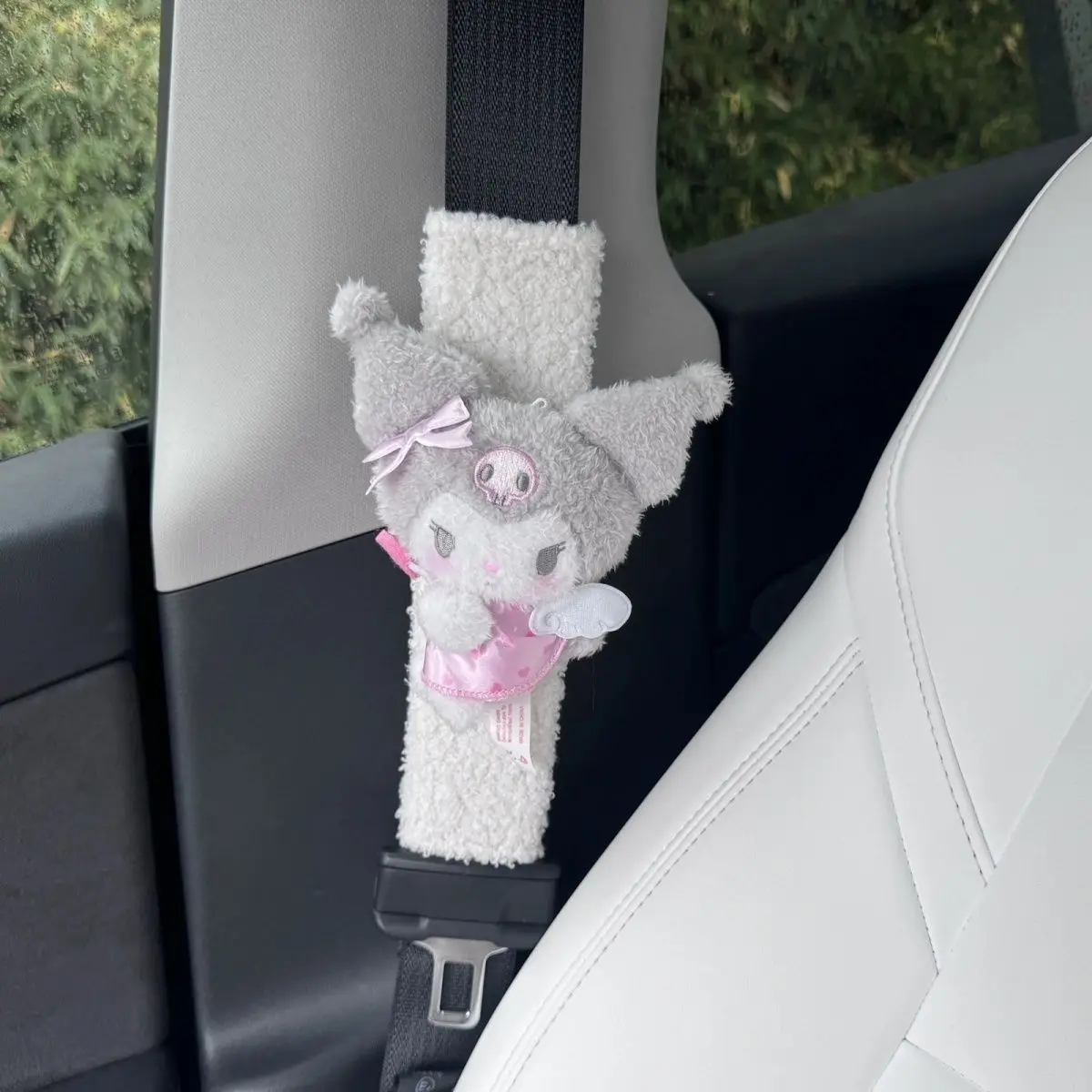 Miniso مرحبا كيتي غطاء حزام مقعد السيارة العالمي السيارات حزام الأمان يغطي الدافئة الكتف وسادة حامي أحزمة الأمان الكتف #3