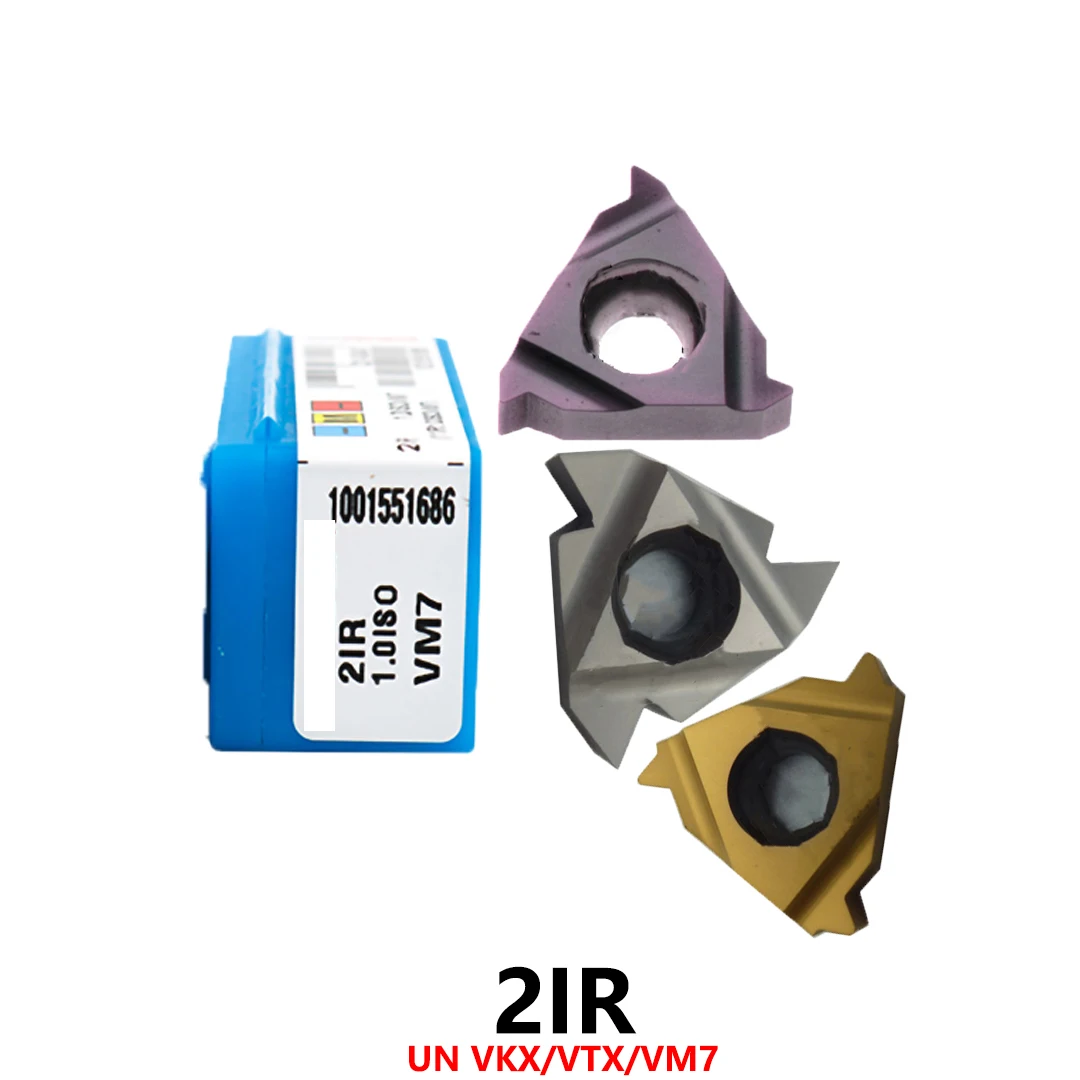 

Лезвия для токарной обработки резьбы, оригинальные 2IR UN 11UN 12UN 16UN 18UN 20UN 24UN 32UN VTX VKX VM7, твердосплавные вставки, токарный станок с ЧПУ, резак