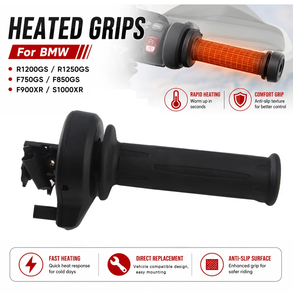 For BMW S1000RR S1000XR S1000R R1200GS Hot Grip For R1250GS K1600GT K1600GTL R1200RT Right Heated Motorcycle Grips Accessories