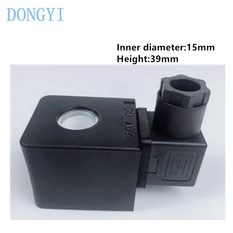 Vacuum Pump Solenoid Valve Coil Inner Hole 15mm Height 39mm DC24V AC220V AC110V AC230V