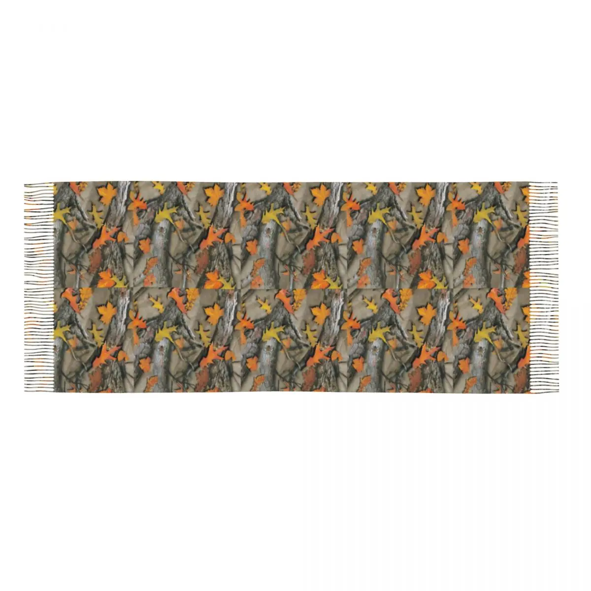 Stylish Real Tree Camouflage Camo Pattern Tassel Scarf Women Winter Fall Warm Shawls Wraps Ladies Scarves