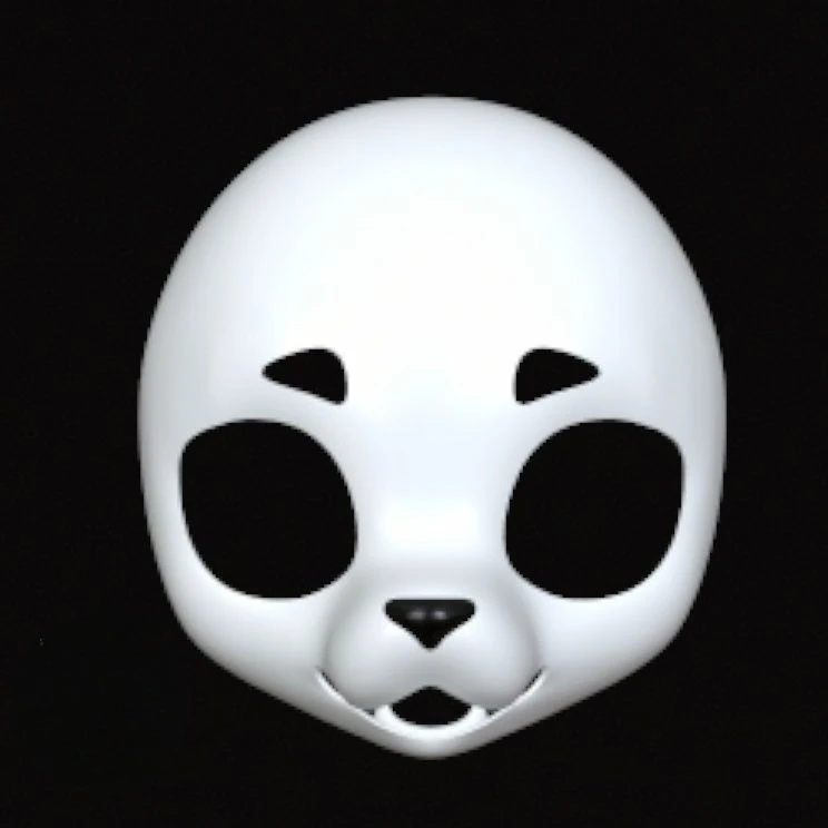 Kigurumi Basismaske Material Pla Short Snout 3D-Druck Semi Realistischer Tieranzug Totenkopf Cosplay Kostümzubehör