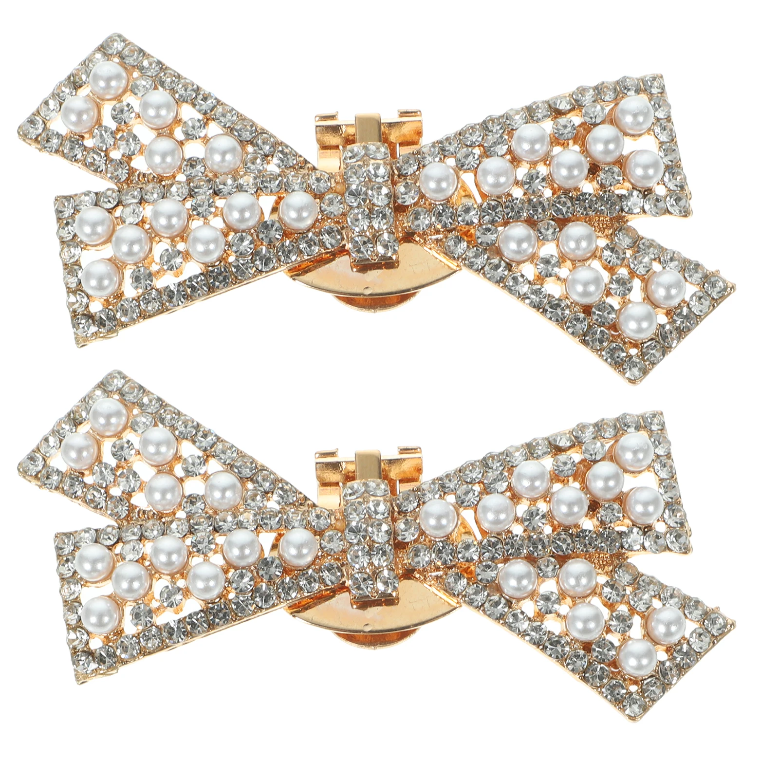 

1 Pair Bow Shoe Clips Elegant Bridal Decorations Wedding Party Shoe Accessories Decorative Bow Clips Pumps Heels Sandals Boots