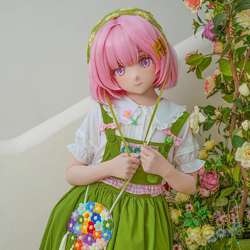 Anime diadema completa bloqueo personalizar muñeca cruzada completa mujer/niña personaje de dibujos animados Kig Cosplay máscara de Kigurumi BJD