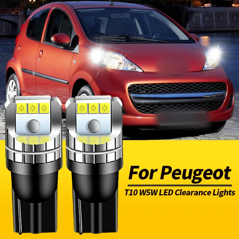 

2 шт. T10 W5W светодиодные габаритные огни Canbus для Peugeot 1007 05-09 107 05-10 106 96-04 206 98-13 207 CC SW 06-15 306 94-02 307 CC