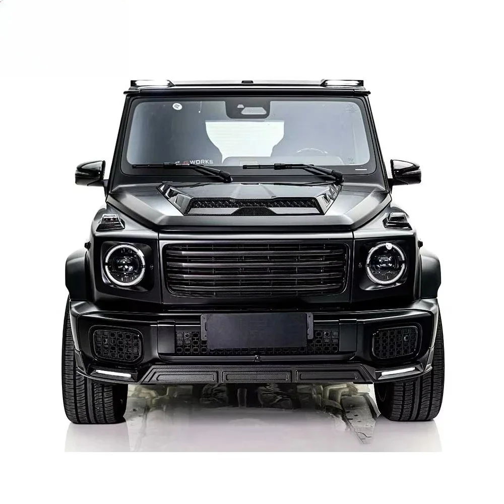 G Class W465 G450D Front Lip Dry Carbon Front Spoiler Diffuser Splitters Anterior Lip Front Chin G450D 2025y~ Body Parts 4