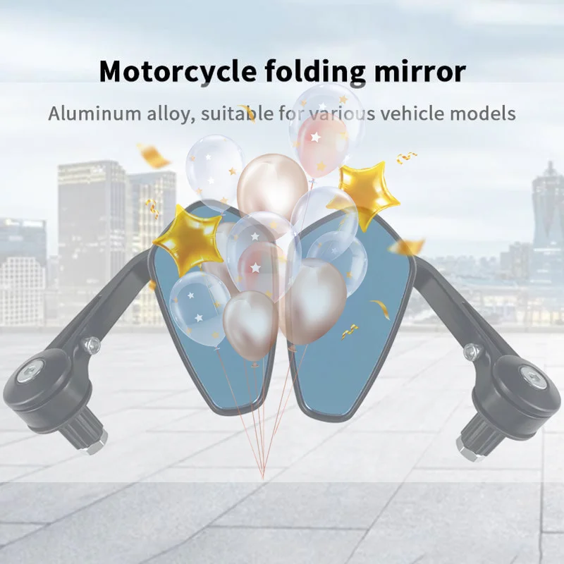 

Зеркало для мотоцикла, зеркало заднего вида на руле, универсальное боковое зеркало, рождественское украшение для мотоцикла, зеркало заднего вида