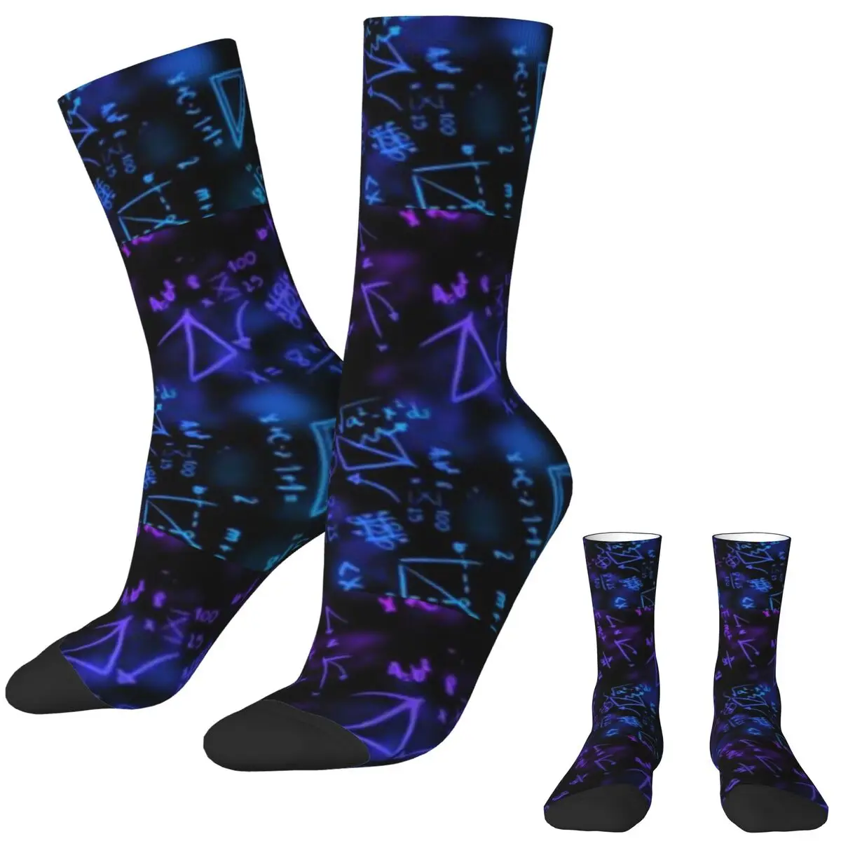 Math Equation Stockings Graphic Funny Socks Autumn Anti Skid Socks Women Men Outdoor Sports Warm Soft Socks