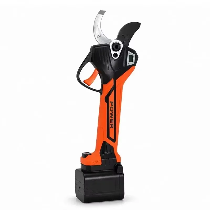 50mm Cordless Electric Pruning Shears Brushless Motor for Orchard Garden Rough Branch Cutting Heavy Duty Power Tool Brushless