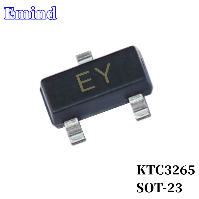 100/200Pcs KTC3265 SMD Transistor Footprint SOT-23 Silkscreen EY Type NPN 30V/800mA Bipolar Amplifier Transistor