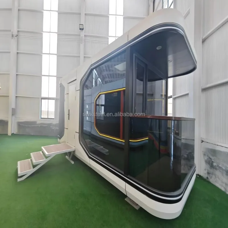 2026 High Quality Good Price Luxury Modern Modular 20ft Pod Movable House Sleeping Tiny apple Space Capsule Container House