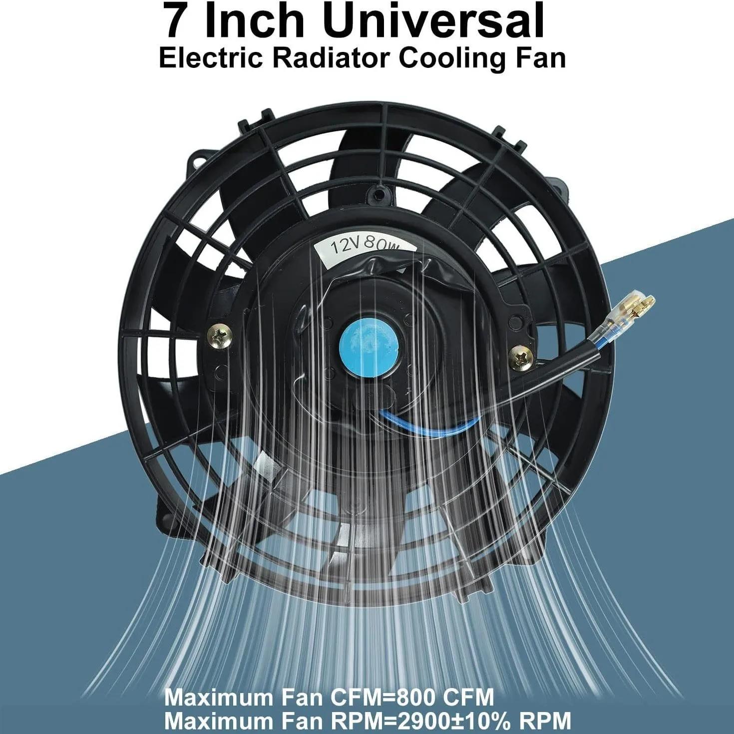 8in Auto Airconditioning Elektronische Radiator Koelventilator Blade Elektrische Cool Montage Kit Universele Auto airconditioner onderdelen