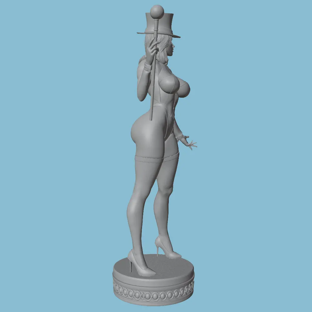 Figura decorativa en resina 1:24 Sexy Magician - kit pintable para gato - imagen 5