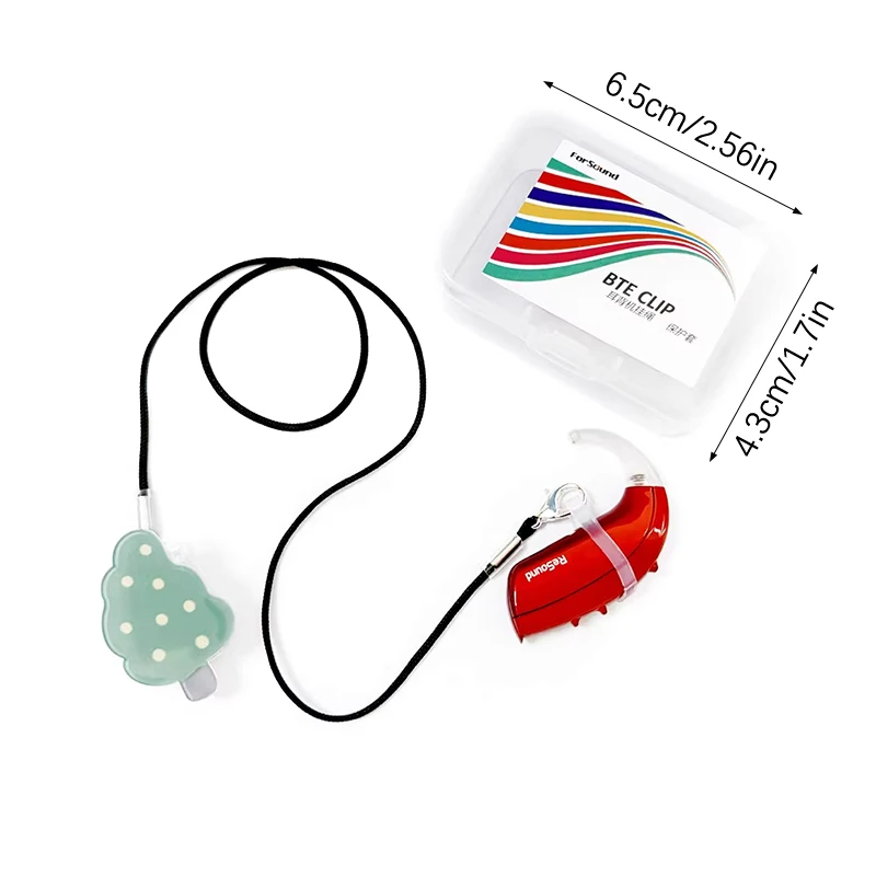 Hearing Aid Rope Lanyard Fashionable Lovely BTE Hearing Aid Clip Holder For Children Kids Elderly Anti Lost Double Ear