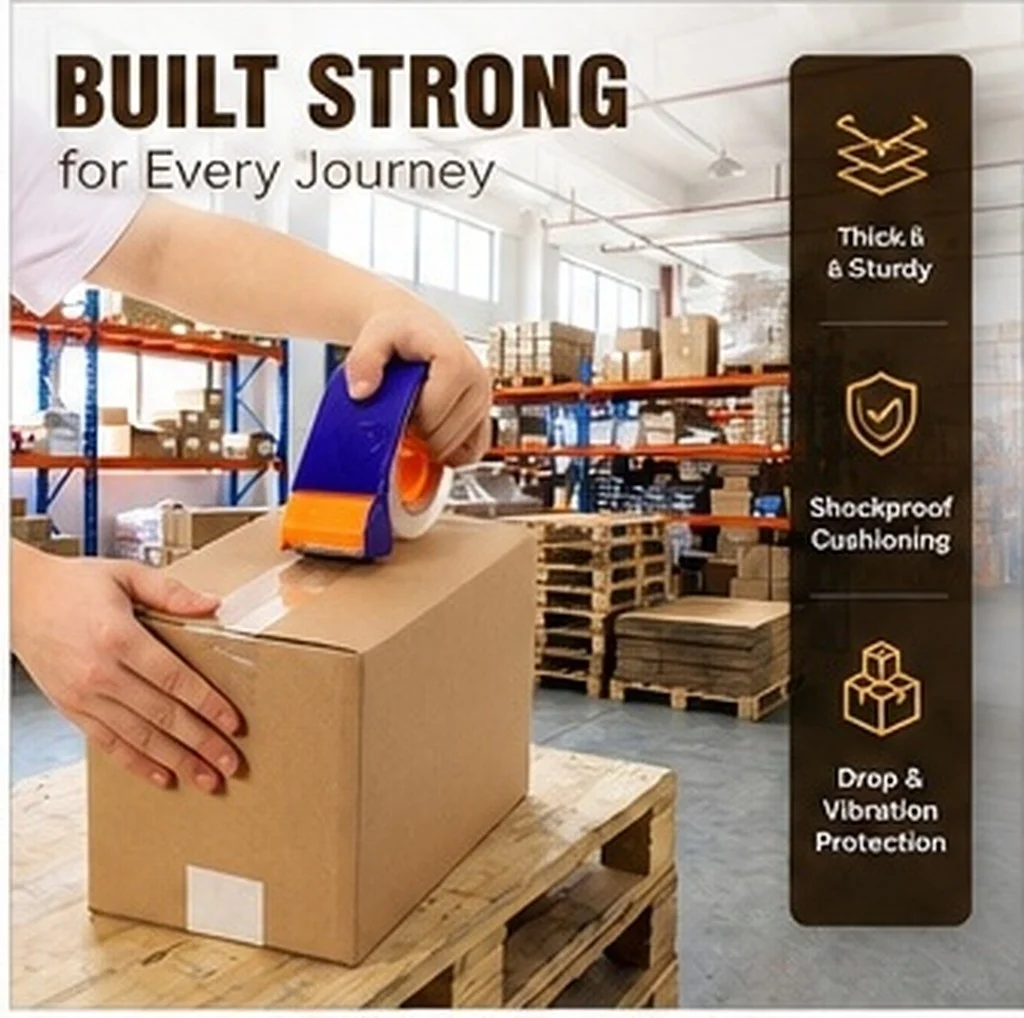 5Pcs Sturdy Lightweight Corrugated Packaging Boxes with Enhanced Cushioning Anti Vibration Moving Boxes for Clothes Stools