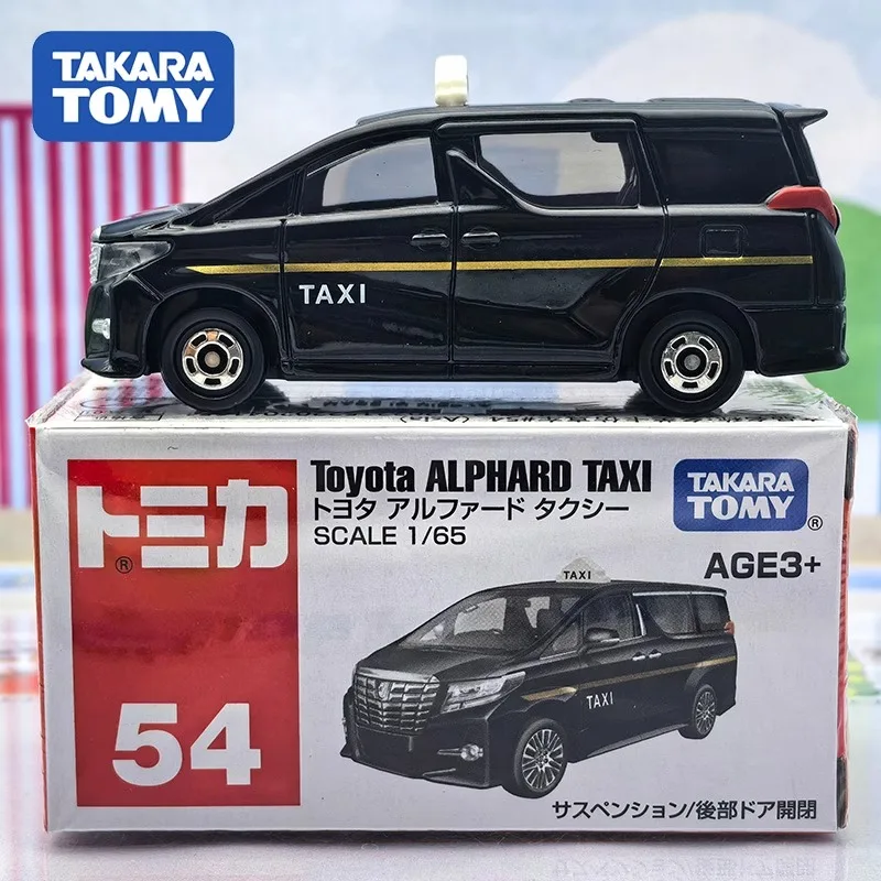TAKARA TOMY TOMICA รถ Diecast เบอร์ 54 - Toyota ALPHARD TAXI ของเล่นโลหะผสมมอเตอร์รถโลหะ Diecast สําหรับเด็ก