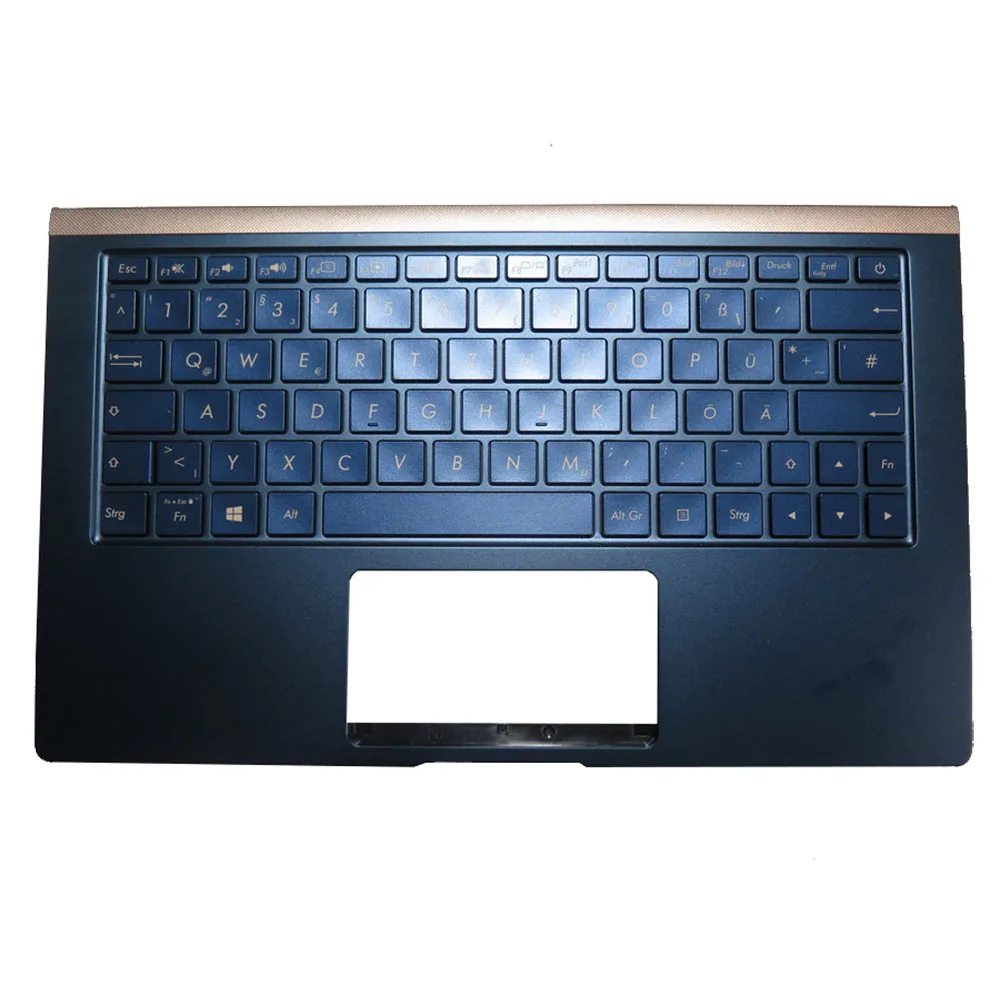 

Laptop PalmRest&keyboard For ASUS UX333F UX333FA UX333FN Blue Top Case With Backlit German GR Keyboard