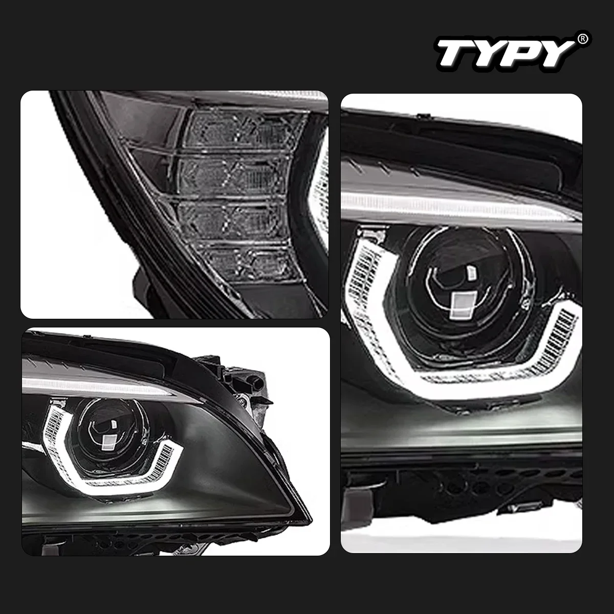 

TYPY Новый светодиодный налобный фонарь, модифицированный для BMW 7 серии F01 F02, фары 2009-2014, динамический сигнальный налобный фонарь, автоаксессуары