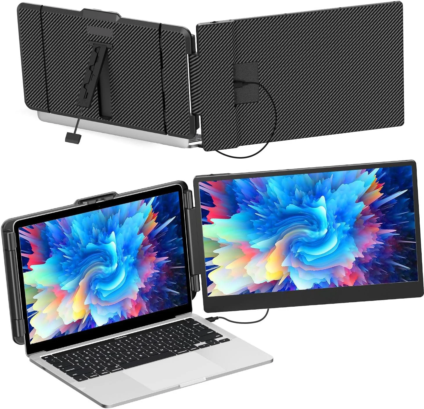 

Eloam EL-S1 2024 Portable 14 Inch IPS Display Gaming Extender Monitor Frameless Design 1 Speaker HD/USB-C Interface for Laptop
