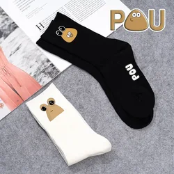 Pou Kawaii Socks New My Pet Alien Anime Cute Stockings Sports Non-slip Fashion Summer Winter Accessory Woman Men Gift Hot Sales