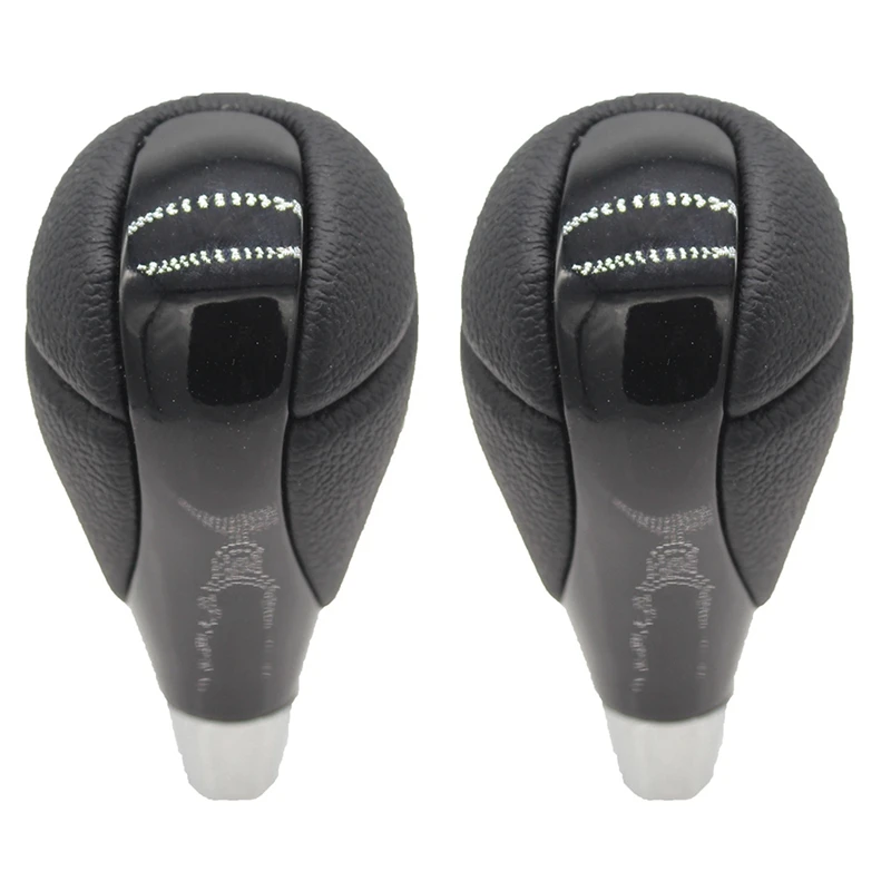 2X Car Automatic Gear Shift Stick Knob Shifter Head For Lexus ES300 IS250 LS400 Toyota Estima Matrix Hilux Black