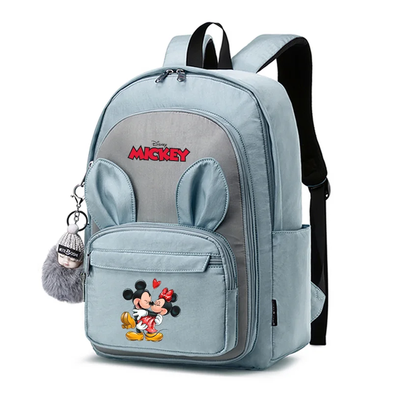 

Mickey Minnie Mouse Kids Backpack For Girls Boys Waterproof Backpacks Orthopedics Rabbit Ears School Bags Travel Mochila