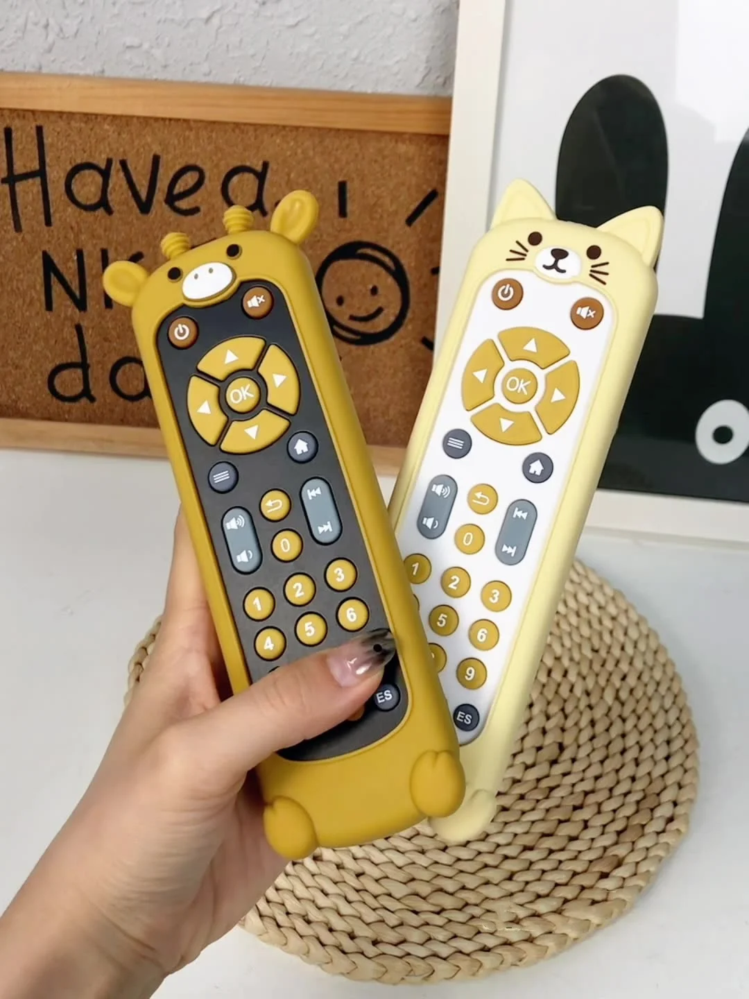 Infant simulation remote control Children\'s TV remote control puzzle music learning early education baby toy gift For Newborn