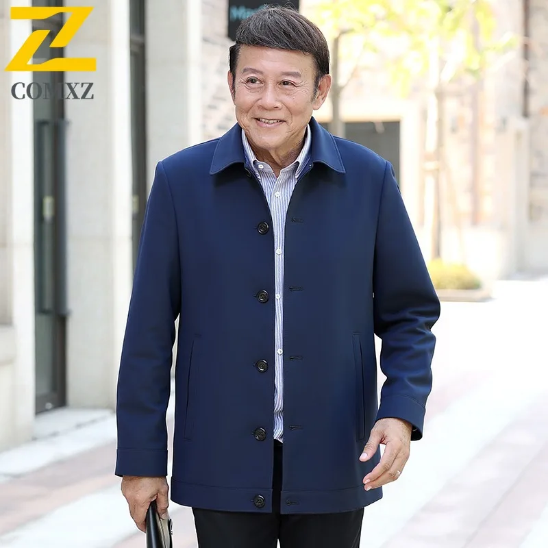 

COMXZ Jacket 2025 Loose Brand Luxury Windproof Outdoor Banquet Office Commute Stand Collar Arcteryx Leisure Man Clothes Jackets