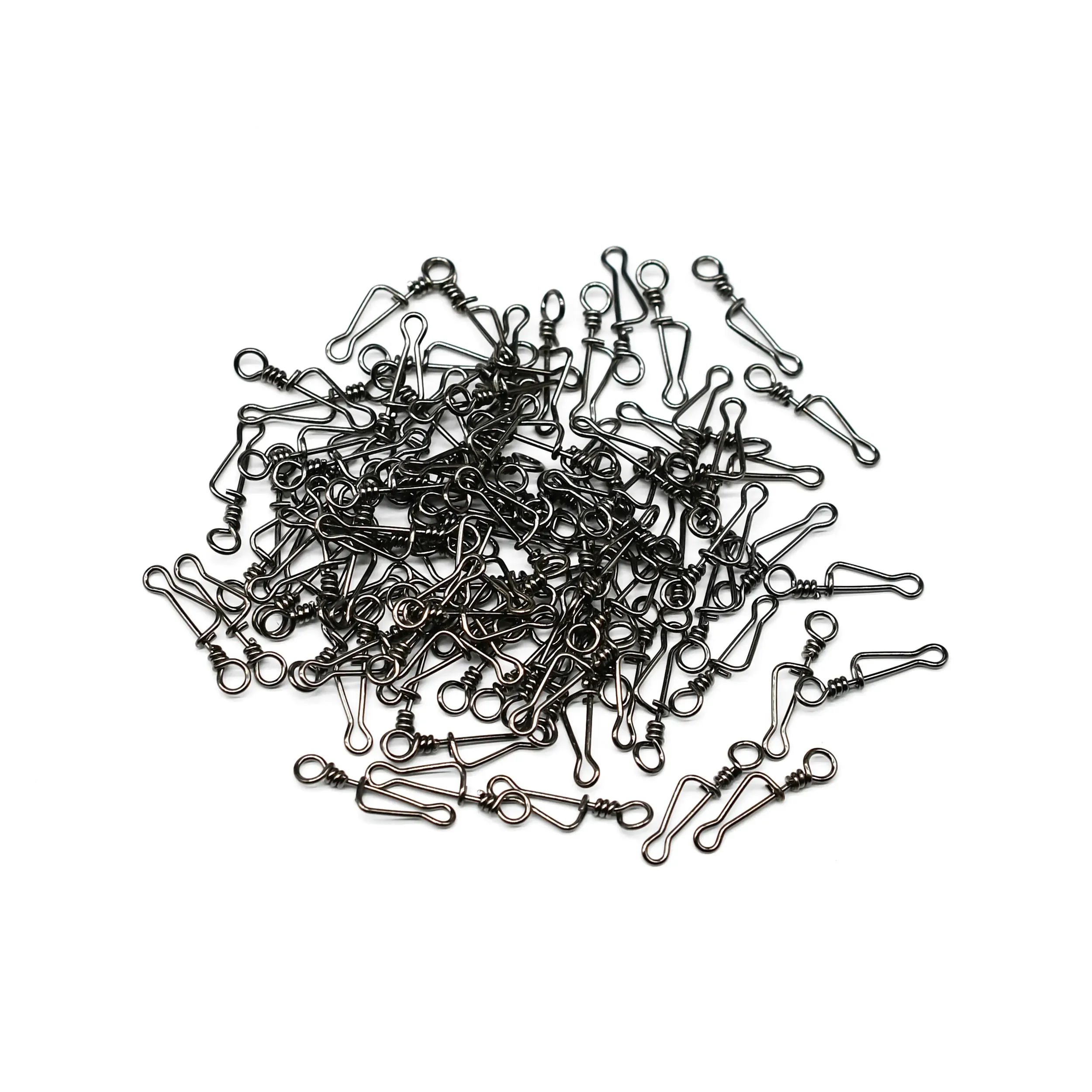 50 Stück 0 # -6 # Angeln Snap Edelstahl Schnell Ändern Clip Interlock Snap Angeln Zubehör Stecker Pesca – Detail 4