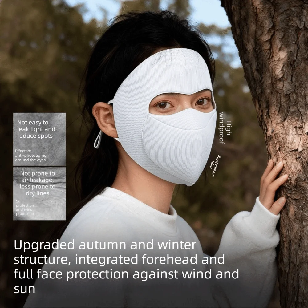Windproof Winter Warm Mask Thermal Dust-proof Sunscreen Face Mask Sun Protection Compartment Type Cycling Face Shield