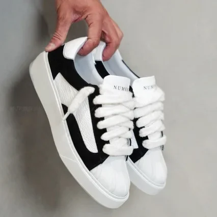 New Luxury Brand Low-Top Fashionable Hip Hop Versatile Retro Casual Sports White Board Shoes Comfortable All-Season S...