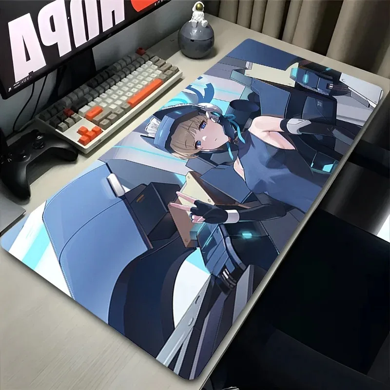 لوحة ماوس سرعة كمبيوتر صغير أزرق أرشيف Kawaii لوحة المفاتيح Asuma Toki تمديد حصيرة مكتبية ملحقات الألعاب لوحة ماوس أنيمي #5