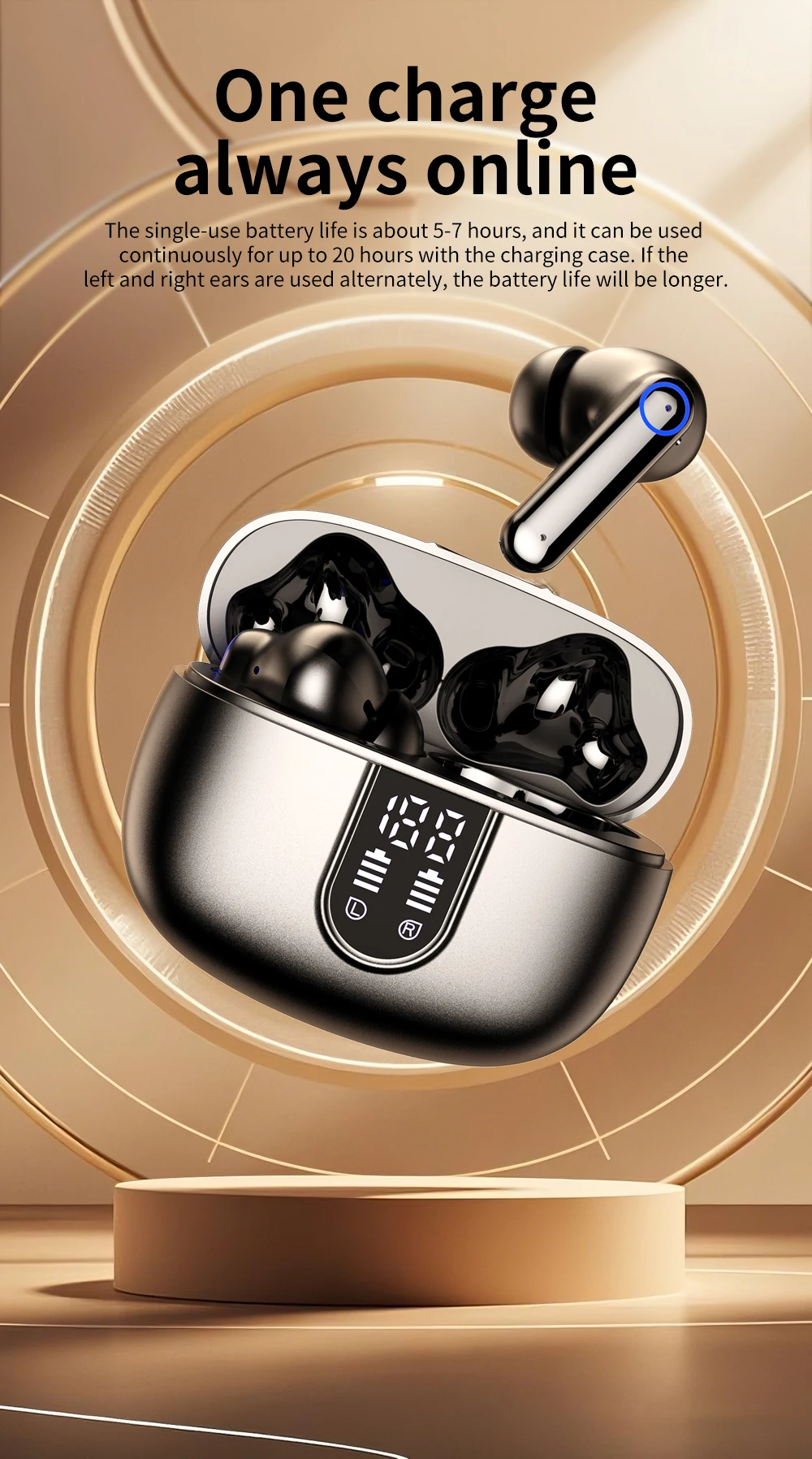 2025 B-BLAST Factory Store i69 سماعات بلوتوث ENC سماعات أذن ستيريو لاسلكية حقيقية تعمل باللمس ENC سماعات أذن i69 TWS